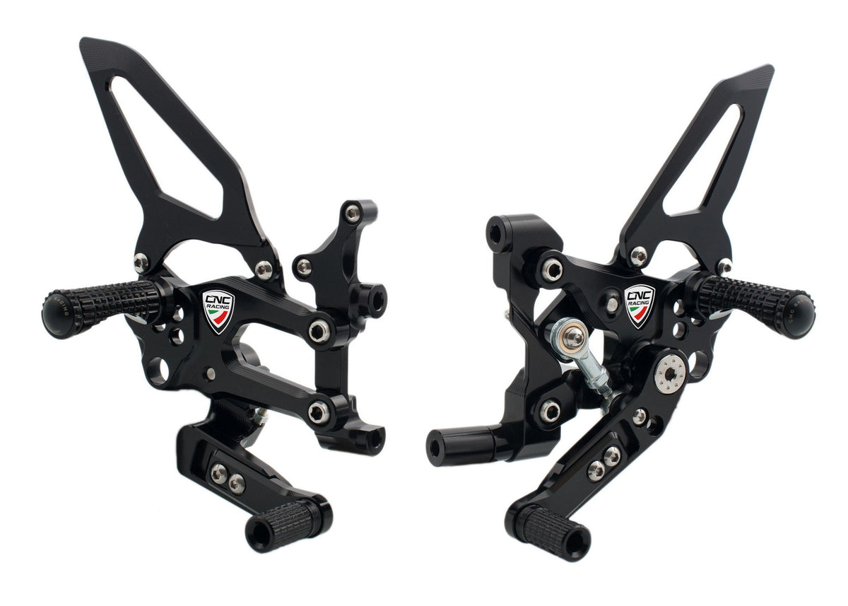 CNC RACING Pedane regolabili RPS "Easy" Ducati SBK serie Panigale cambio rovescio e stradale