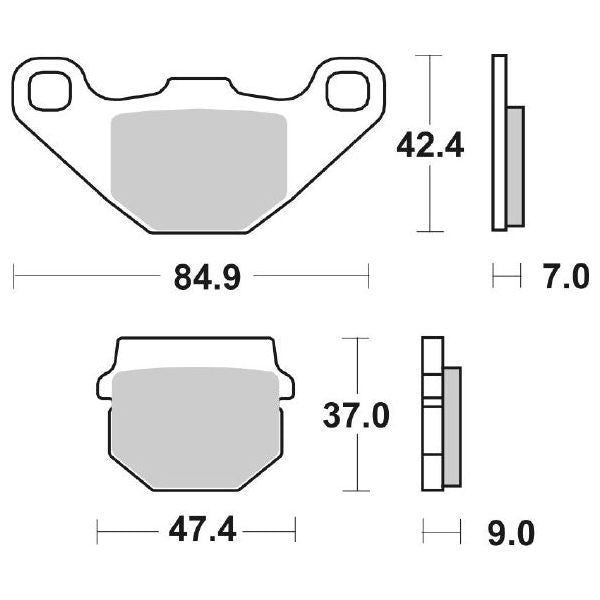 Pastiglie Freno Anteriori CP.PAST.FRENO SC.HF SUZUKI-KAWA-ITALJET per APRILIA RS 125 2017-2018