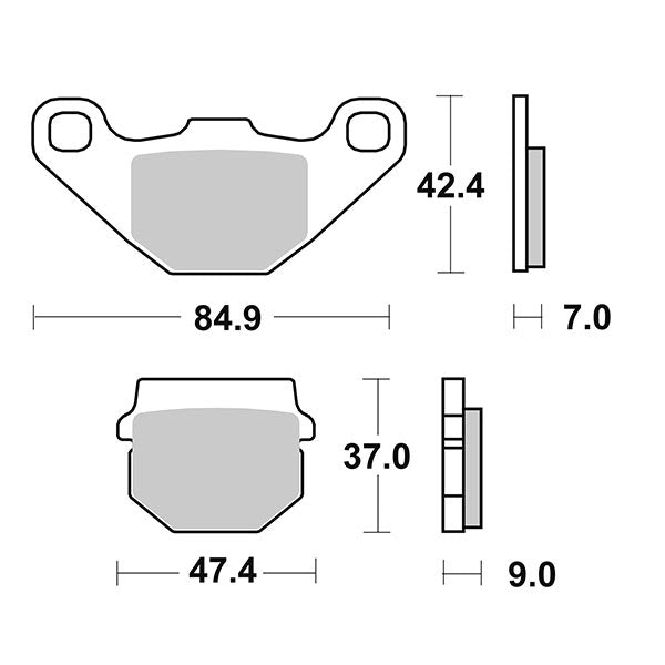 Pastiglie Freno Anteriori CP.PAST.FRENO HM SUZUKI-KAWA-ITALJET per APRILIA RS 125 2017-2018