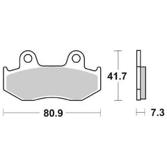 Pastiglie Freno Anteriori CP.PAST.FRENO SC.HF HONDA per BENELLI Tornado Naked T 125 (TNT 125) 2017-2020