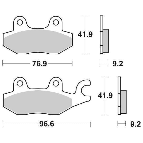 Pastiglie Freno Anteriori CP.PAST.FRENO SC.HF HONDA-DEALIM-KYMCO per SUZUKI Burgman 125 2014-2021