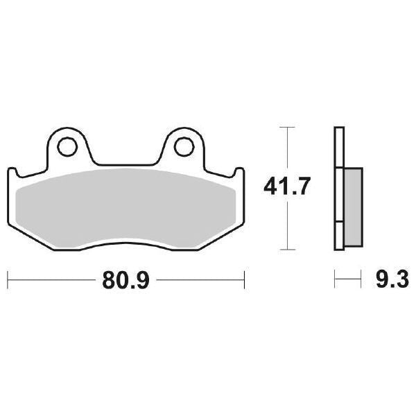 Pastiglie Freno Anteriori CP.PAST.FRENO  MS HONDA 125 SH 01/08 per HONDA SH 125 i 2005-2008