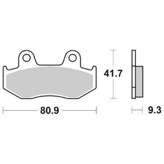 Pastiglie Freno Anteriori CP.PAST.FRENO  MS HONDA 125 SH 01/08 per HONDA SH 125 i 2005-2008