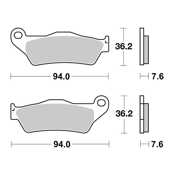 Pastiglie Freno Anteriori CP.PAST.FRENO HM APRILIA-YAMA-HONDA per GAS GAS MC 450 F 2021-2023