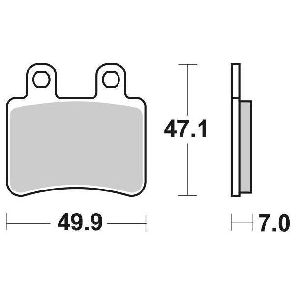 Pastiglie Freno Anteriori CP.PAST.HF PEOUGEOT ITALJET per YAMAHA DT 50 R 2003-2005