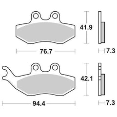 Pastiglie Freno Anteriori CP.PAST. FRENO  CT PEUGEOT400GEOPOLI per BETA RR 125 2t 2018-2021