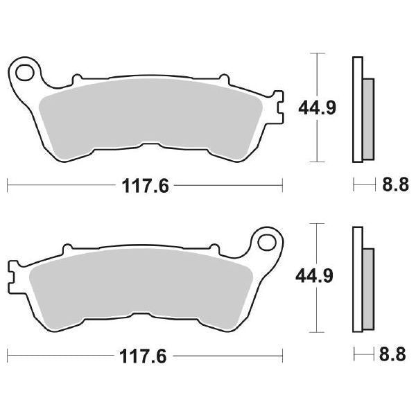 Pastiglie Freno Anteriori CP PAST.FRENO HF HONDA 300 SH  per HONDA SH 300 ABS (->2015) 2012-2015