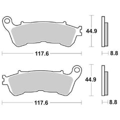 Pastiglie Freno Anteriori CP PAST.FRENO HF HONDA 300 SH  per HONDA SH 300 ABS (->2015) 2012-2015