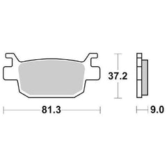 Pastiglie Freno Posteriori  SBS. MS HONDA 300 SH 07/08 per BENELLI 502 C 2019-2021, set per 1 disco