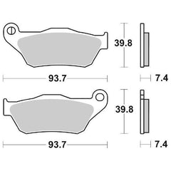 Pastiglie Freno Anteriori CP.PAST.MS YAMAHA YPR X MAX 125/250 per YAMAHA X-MAX 125 2006-2009