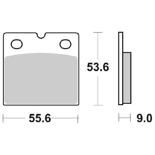 Pastiglie Freno Anteriori/Posteriori  SBS LS APRILIA-BMW-DUCATI per BMW K 100 RS 1983-1988, set per 1 disco