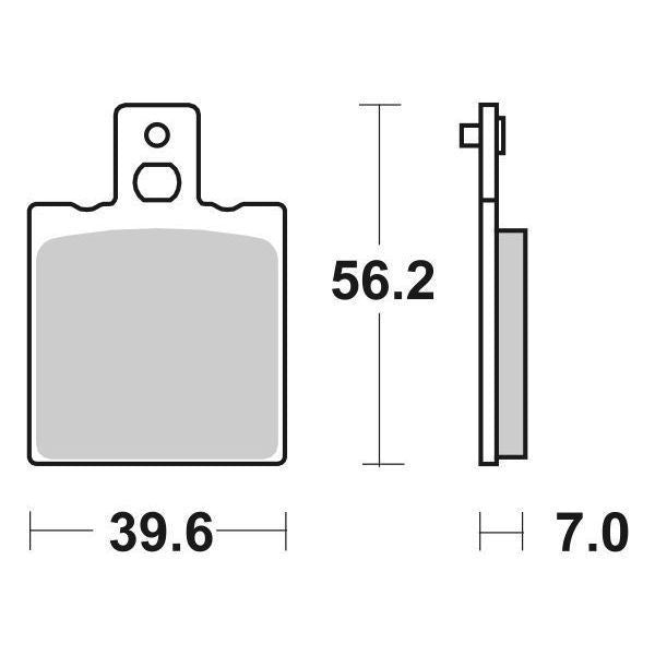 Pastiglie Freno Anteriori SBS 519 HF ORGANICA per APRILIA AF1 125 1987-1989, set per 1 disco