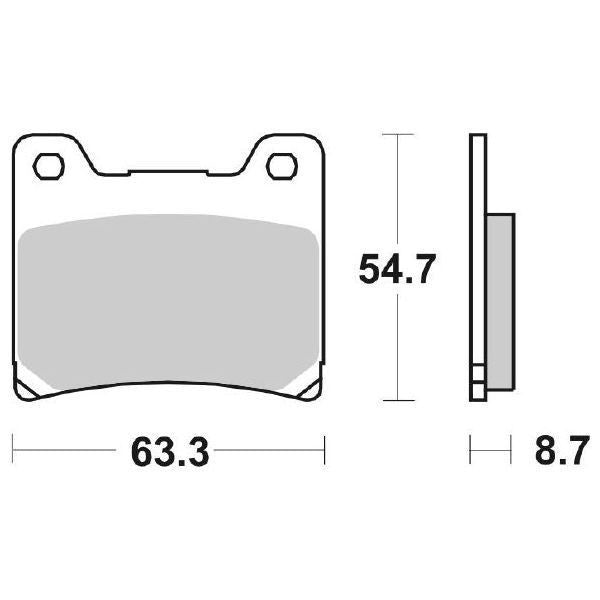 Pastiglie Freno Anteriori/Posteriori  SBS LS SINTER YAMAHA FZR per , set per 1 disco