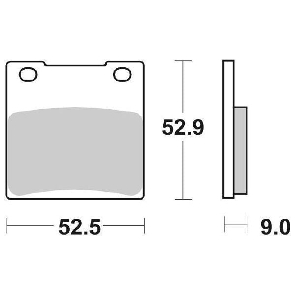 Pastiglie Freno Anteriori/Posteriori  SBS LS SINTER SUZUKI GSX per , set per 1 disco