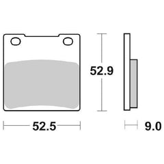 Pastiglie Freno Anteriori/Posteriori  SBS LS SINTER SUZUKI GSX per , set per 1 disco