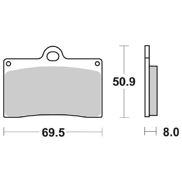 Pastiglie Freno Anteriori RACING SBS 566 HS SINTERIZZATA per APRILIA RS 250 R 1995-1997