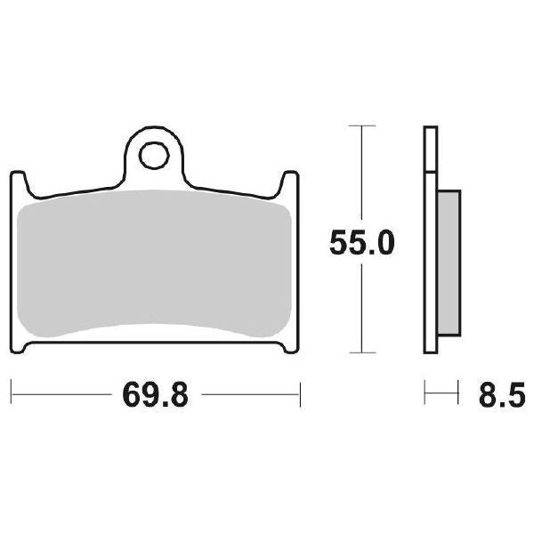 Pastiglie Freno Anteriori SBS SUZUKI GSX750R88 ANT per SUZUKI Bandit 1200 1996-1996