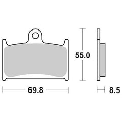 Pastiglie Freno Anteriori SBS SUZUKI GSX750R88 ANT per SUZUKI Bandit 1200 1996-1996