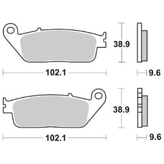 Pastiglie Freno Anteriori/Posteriori  630 LS per HONDA CBR 1000 F 1989-1992, set per 1 disco