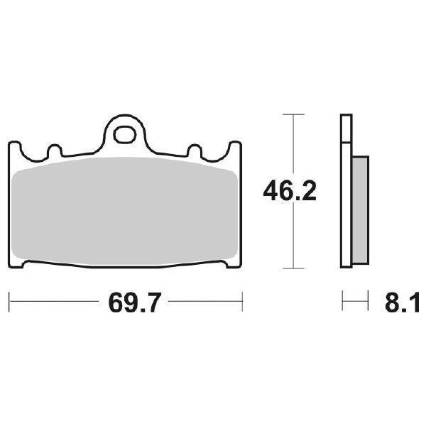 Pastiglie Freno Anteriori CP.PASTIGLIE FRENO KAWASAKI ZXR750 ANT per SUZUKI GSR 600 2006-2013