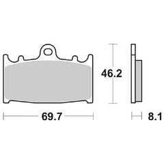 Pastiglie Freno Anteriori CP.PASTIGLIE FRENO KAWASAKI ZXR750 ANT per SUZUKI GSR 600 2006-2013