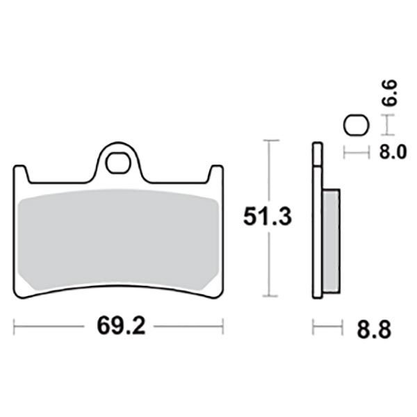 Pastiglie Freno Anteriori SBS SP-EVO 634 SP per YAMAHA Fazer 1000 2001-2005