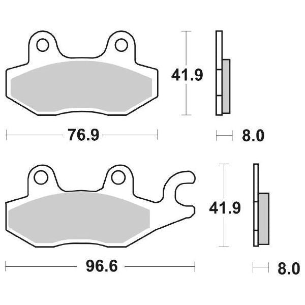 Pastiglie Freno Anteriori CP.PASTIGLIE FRENO YAMAHA XTZ750 ANT per KAWASAKI Ninja 125 2019-2022