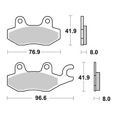 Pastiglie Freno Anteriori  per KAWASAKI Ninja 125 2019-2022