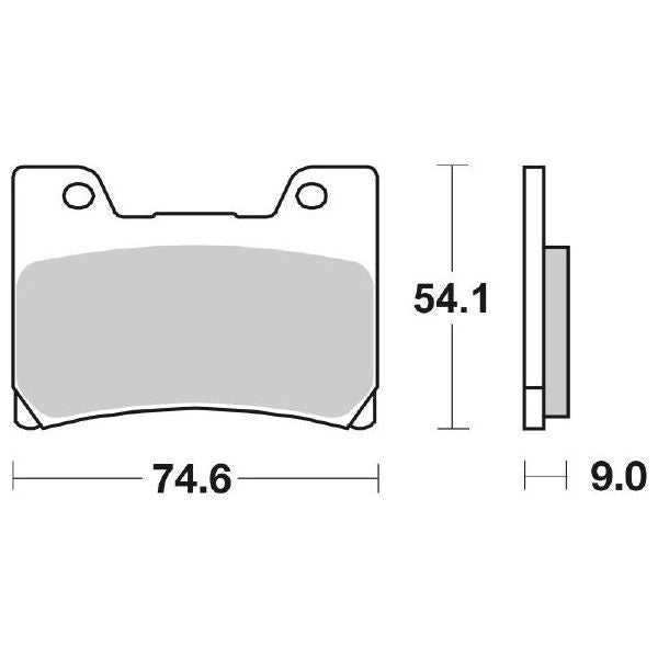 Pastiglie Freno Anteriori SBS YAMAHA FZR1000EXUP ANT per YAMAHA TDM 850 1991-2001