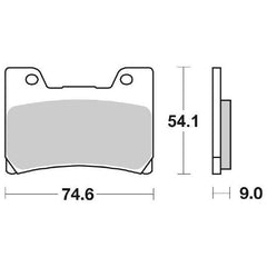 Pastiglie Freno Anteriori SBS YAMAHA FZR1000EXUP ANT per YAMAHA TDM 850 1991-2001