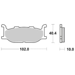 Pastiglie Freno Anteriori CP.PASTIGLIE FRENO YAMAHA DIVERSION ANT per YAMAHA XV 950 / R (Bolt) 2014-2021