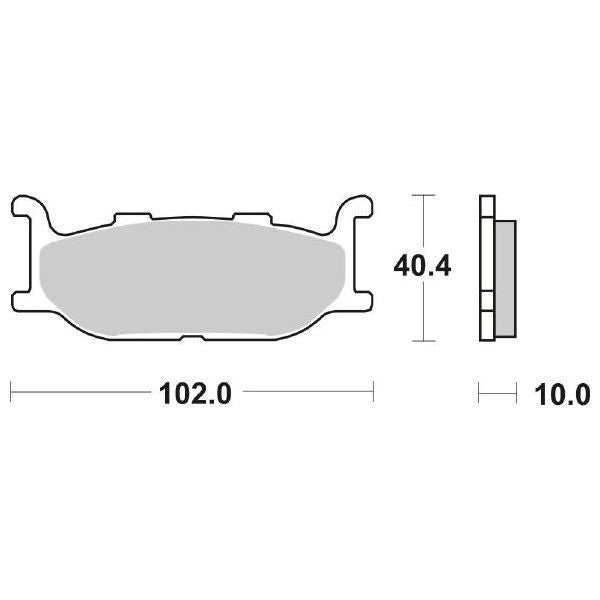 Pastiglie Freno Anteriori CP.PASTIGLIE FRENO HS SINTER YAMAHA XJ per YAMAHA XV 950 / R (Bolt) 2014-2021