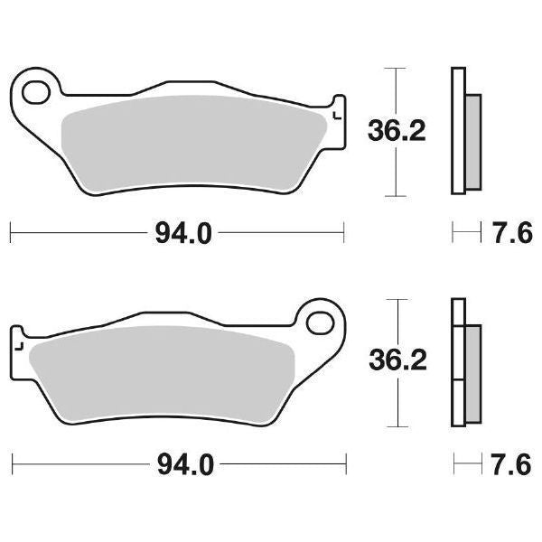 Pastiglie Freno Anteriori RACING SBS 671 RSI SINTERIZZATA per BMW R NineT Pure 2017-2023