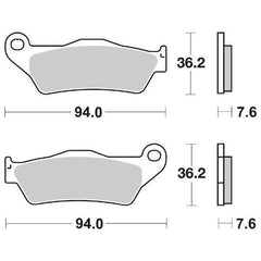 Pastiglie Freno Anteriori RACING SBS 671 RSI SINTERIZZATA per BMW R NineT Pure 2017-2023