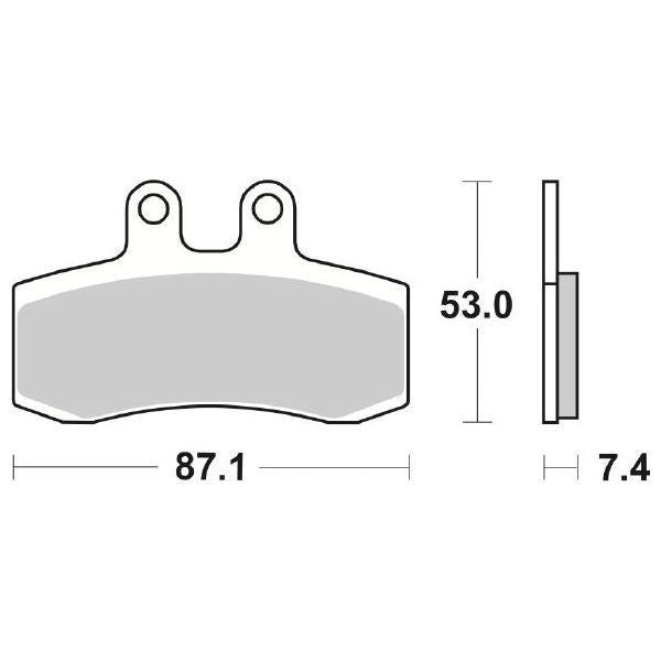 Pastiglie Freno Anteriori PASTIGLIE FRENO SBS 681 HF ORGANICA per APRILIA Pegaso 650 1991-1992