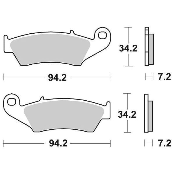 Pastiglie Freno Anteriori SBS 694 CS per APRILIA MXV 450 2007-2016