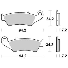 Pastiglie Freno Anteriori SBS 694 CS per APRILIA MXV 450 2007-2016