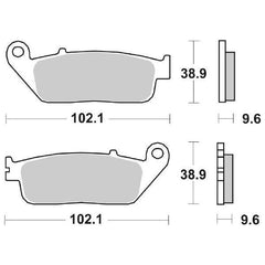 Pastiglie Freno Anteriori CP.PASTIGLIE FRENO HONDA TRANSALP94ANT per HONDA CB 500 X 2013-2023