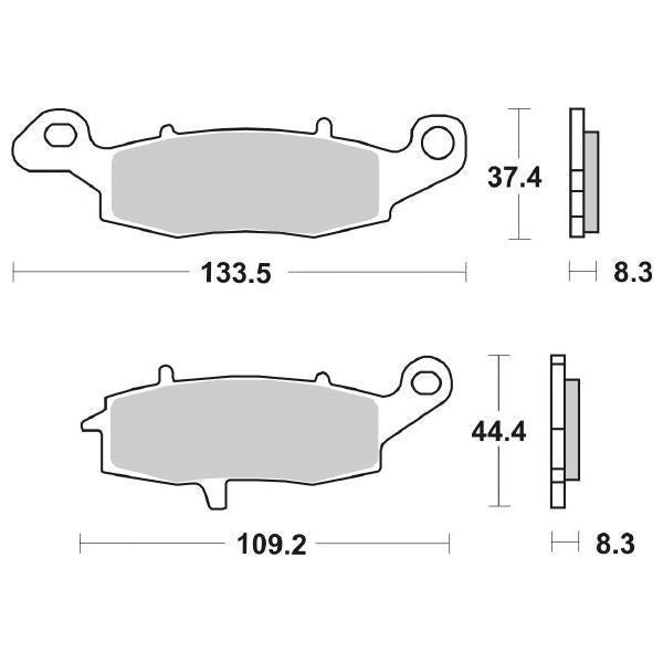 Pastiglie Freno Anteriori CP.PASTIGLIE FRENO KAWASAKI ZZR1100 DX per KAWASAKI W 800 2010-2021