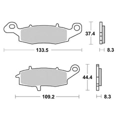 Pastiglie Freno Anteriori CP.PAST.FRENO SP KAWASKI-SUZUKI per KAWASAKI W 800 2010-2021