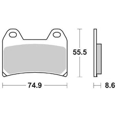 Pastiglie Freno Anteriori SBS 706 HF per APRILIA RS 250 R 1998-2004