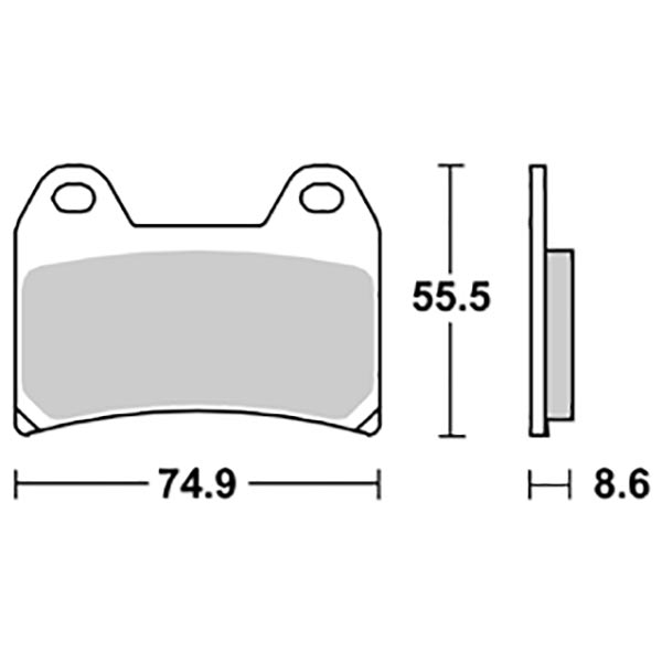 Pastiglie Freno Anteriori SBS SP-EVO 706 SP per APRILIA Dorsoduro 900 2017-2020