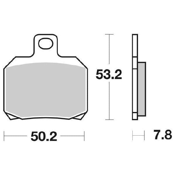 Pastiglie Freno Anteriori/Posteriori  SBS 730LS per APRILIA Caponord 1000 2002-2007, set per 1 disco