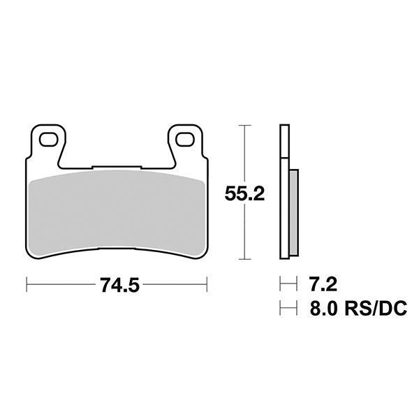 Pastiglie Freno Anteriori SBS 734 SP per HONDA CB 1100 2013-2016