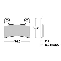 Pastiglie Freno Anteriori SBS 734 SP per HONDA CB 1100 2013-2016