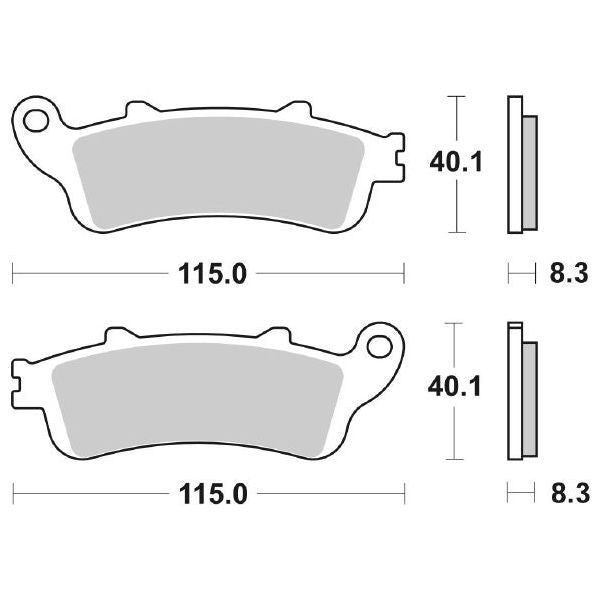 Pastiglie Freno Anteriori CP.PASTIGLIE FRENO HS SINTER VFR800-CBRX per HONDA Silver Wing 600 2001-2010