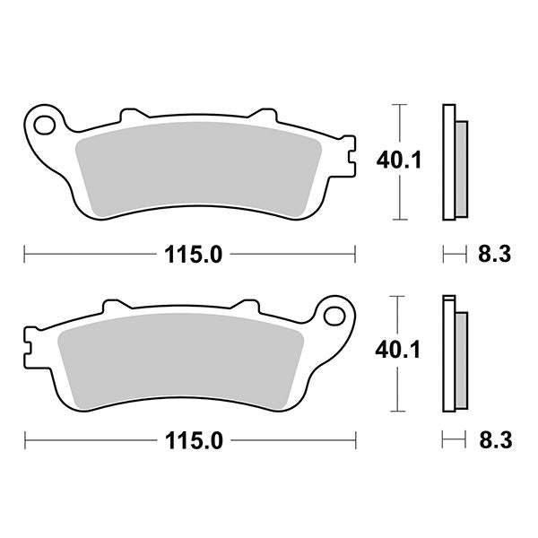 Pastiglie Freno Anteriori CP.PAST.FRENO SP HONDA per HONDA Silver Wing 600 2001-2010