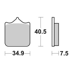 Pastiglie Freno Anteriori SBS 762 HS 4 pastiglie per APRILIA RSV 1000 2002-2003