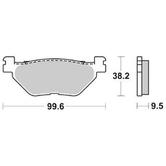 Pastiglie Freno Posteriori  SBSYAMAHA FJR 1300 per , set per 1 disco