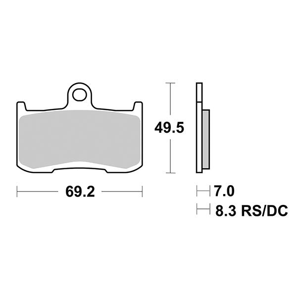 Pastiglie Freno Anteriori SBS SP-EVO 782 SP per KAWASAKI Z 1000 (2003->) 2003-2006